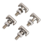 Set of 4 M6 Stainless Steel Battery Connectors for Marine Installation