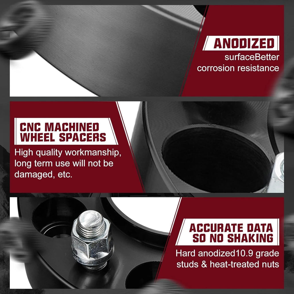Set of 4 HubCentric Wheel Spacers for Ram 1500 (2019-2023)