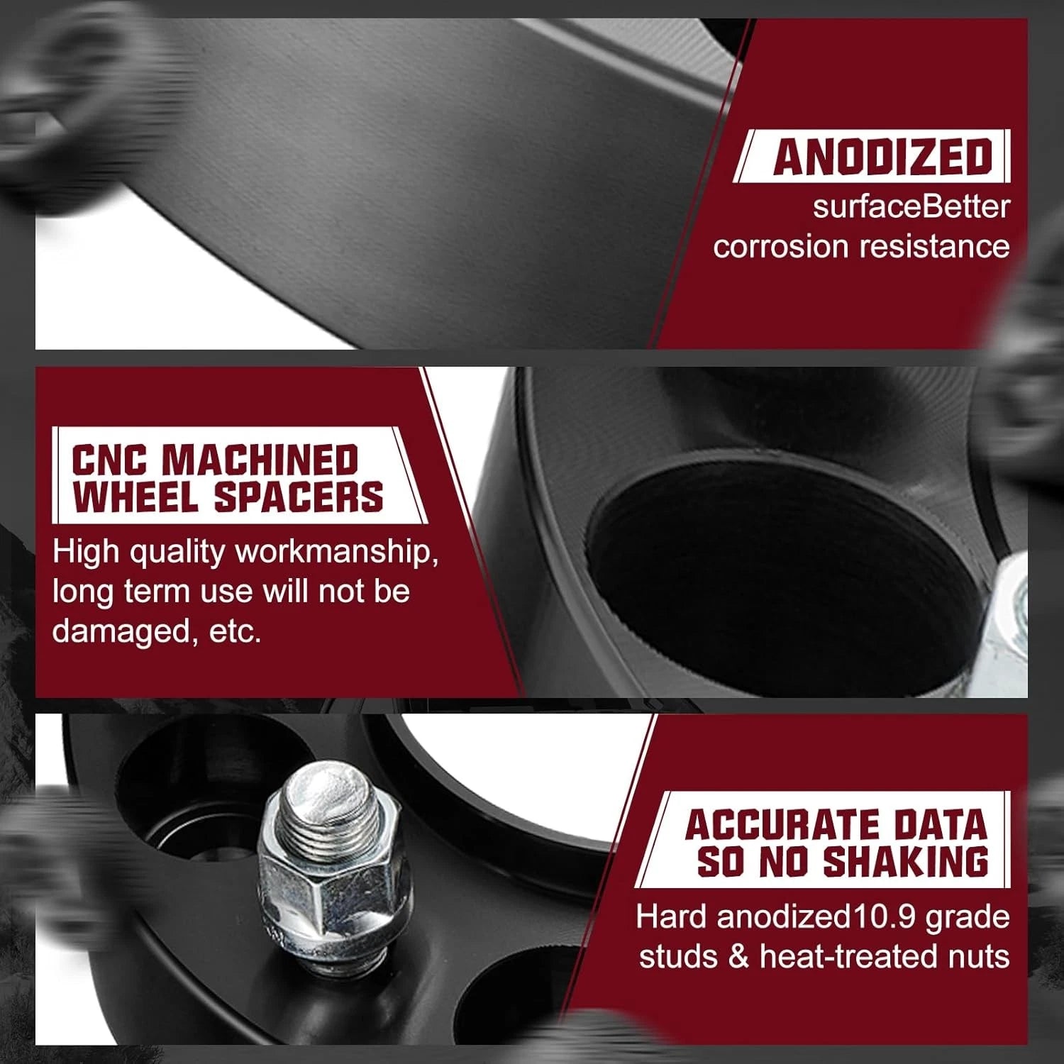 Set of 4 HubCentric Wheel Spacers for Ram 1500 (2019-2023)