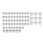 63 Pcs Chrome Engine Topper Bolt Caps for Harley Softail FXST (2000-2006)