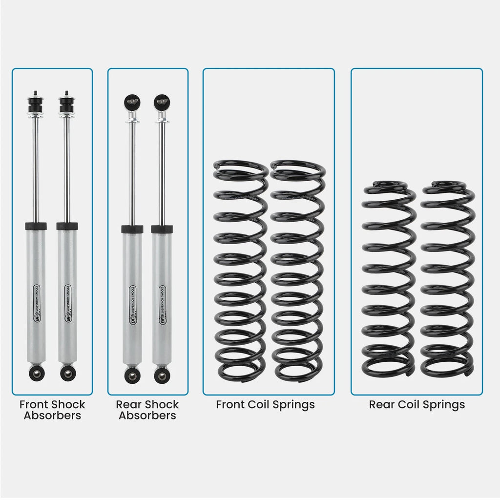 3.5" Lift Kit with Shocks & Sway-bar Links for Jeep Wrangler JKU (2007–2018)