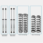 3.5" Lift Kit with Shocks & Sway-bar Links for Jeep Wrangler JKU (2007–2018)