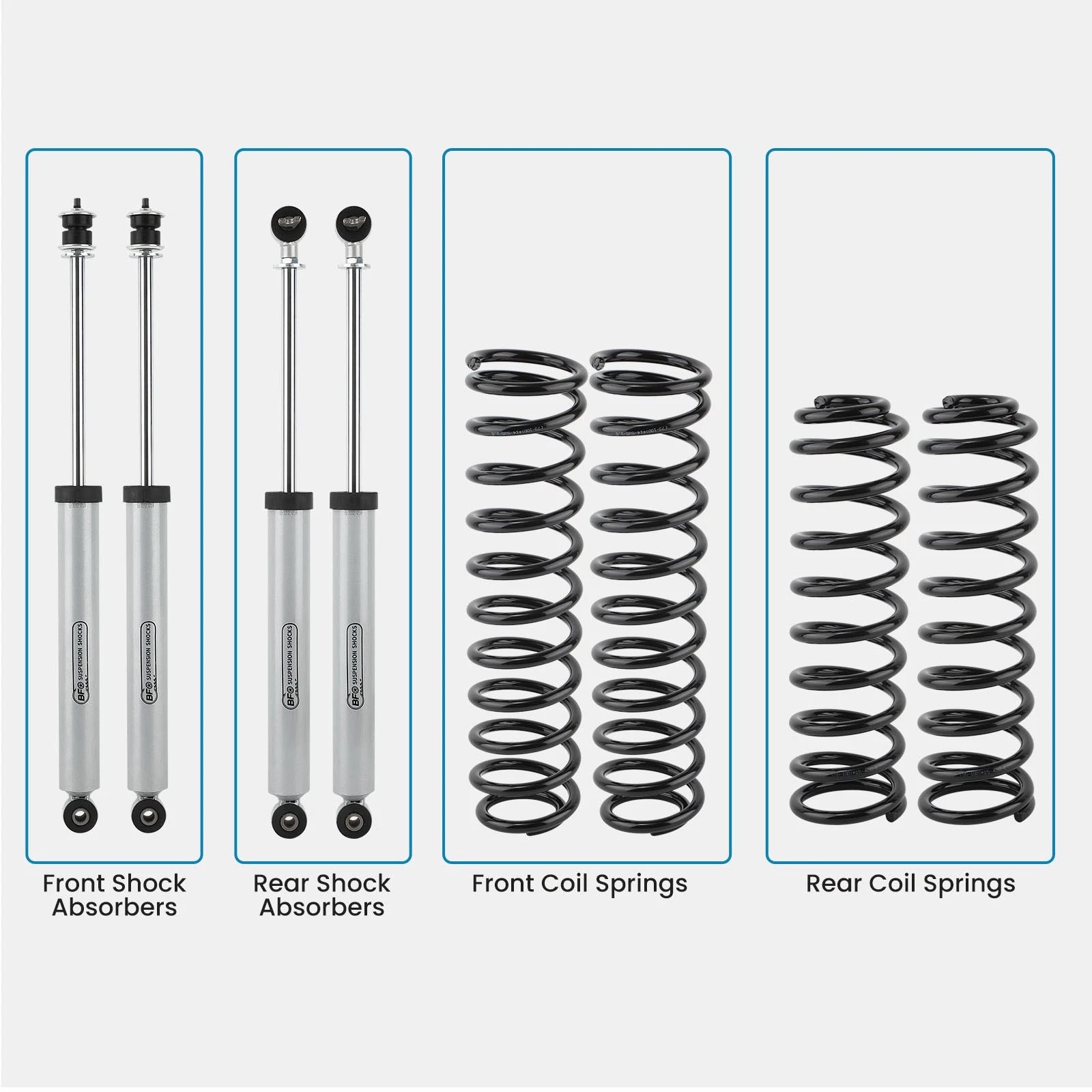 3.5" Lift Kit with Shocks & Sway-bar Links for Jeep Wrangler JKU (2007–2018)