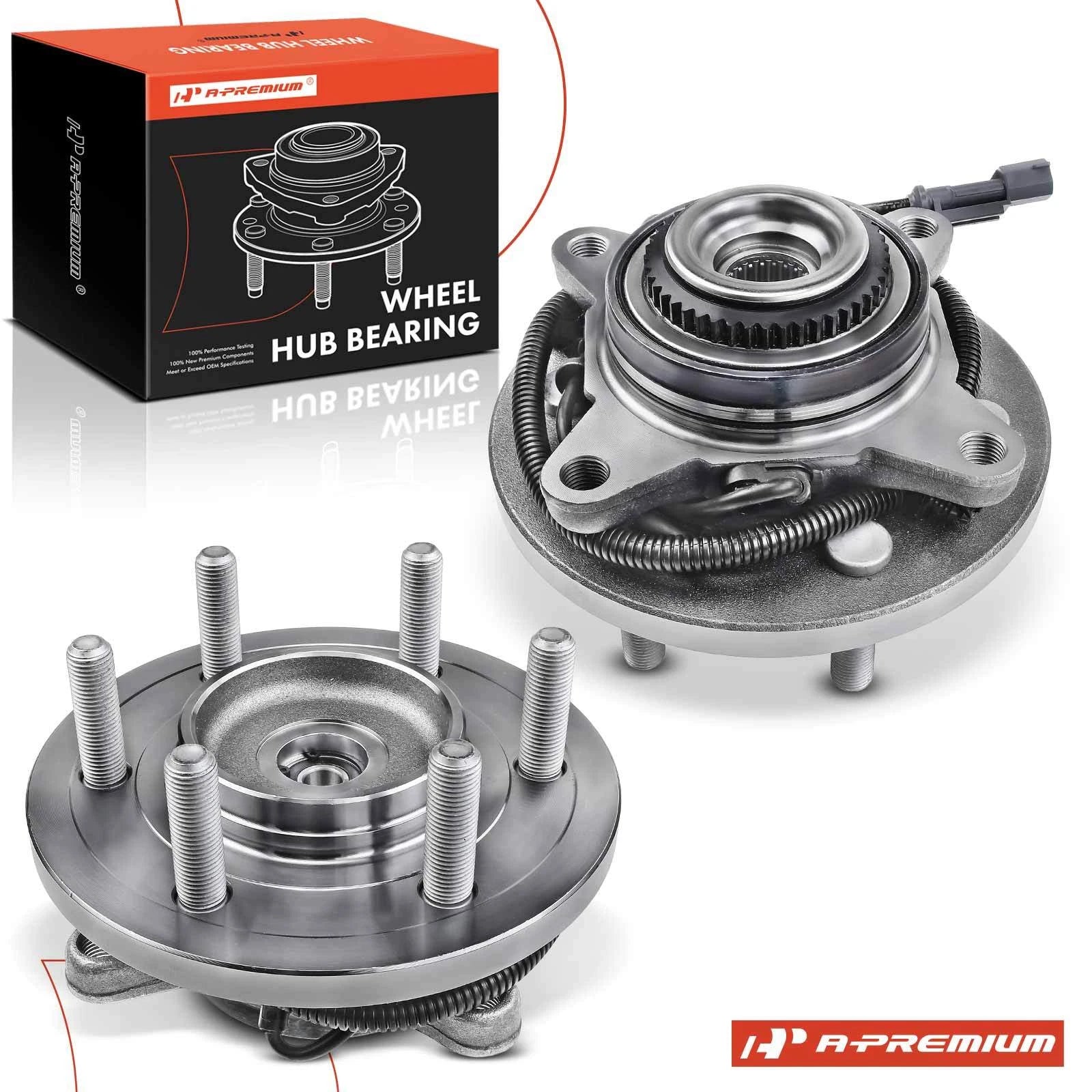 2X Front Side Wheel Hub & Bearing Assembly for Ford F-150 (2017–2020)