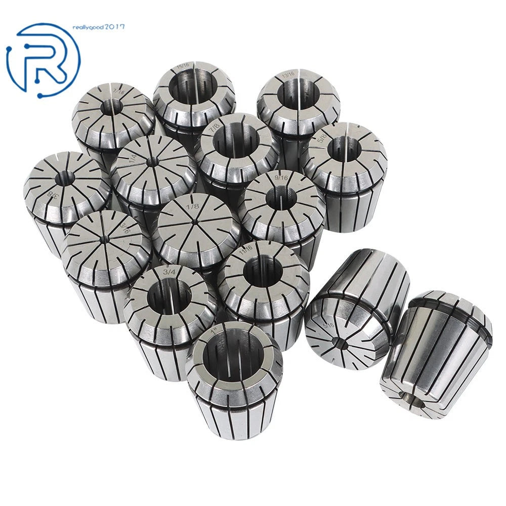 17Pcs Spring Collet Chuck Set for All Milling & Drilling