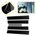 Set of 6 Piano Black Pillar Trim Door Covers for Toyota Corolla (2009–2013)
