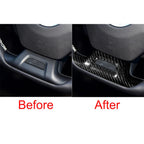 Real Carbon Fiber Steering Wheel Lower Cover Trim for 2016-2023 Camaro