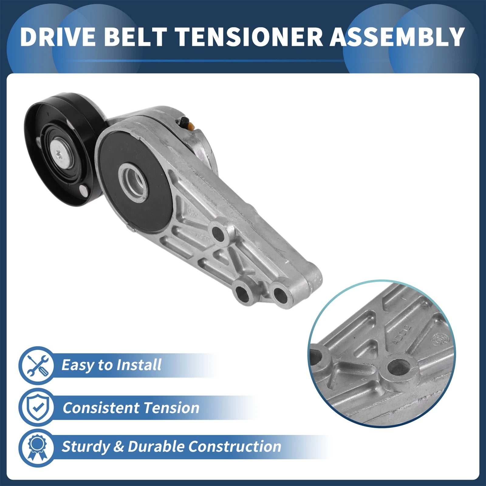 Belt Tensioner for Audi A4 (1994–2001) No. 058903133/058903133B Metal