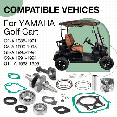 0.25mm O.S. Crank/Rod Piston Gasket for YAMAHA G2/5/8/9/11
