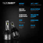 2X 9004 LED Headlight Bulbs for Dodge Dakota (1991–1996) Caravan (1987–1995)