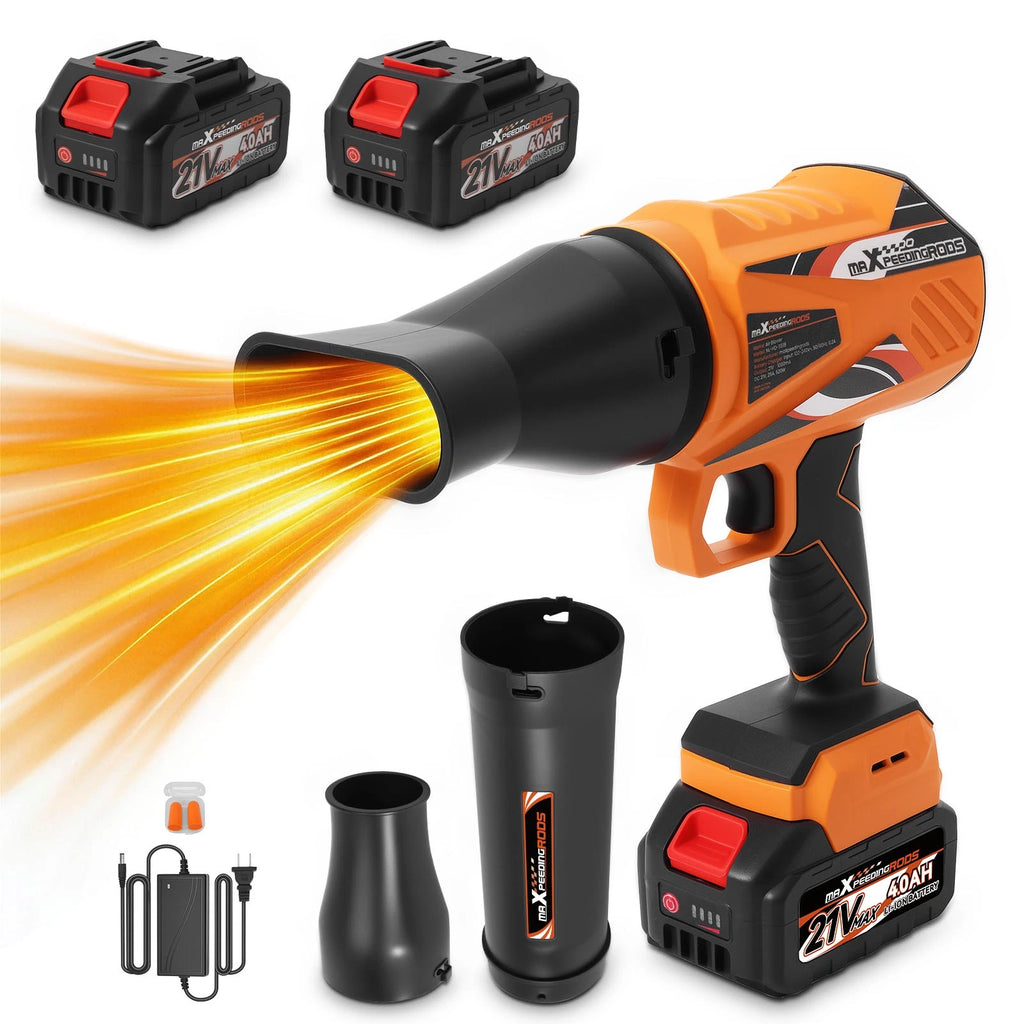 Cordless Leaf Blower for Universal Use (Variable Speed, 2 Batteries)