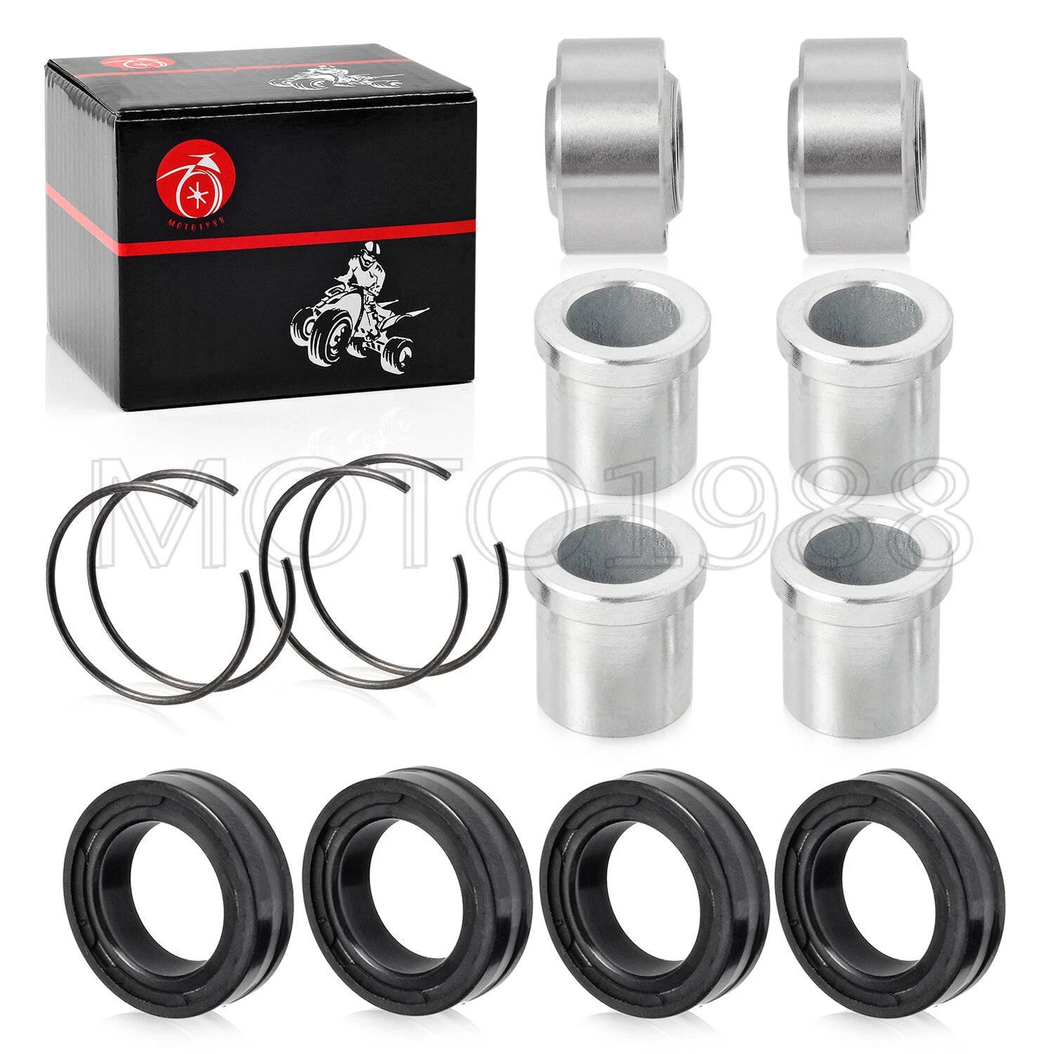 2X Front A-Arm Bushings Set for Honda Sportrax 300 TRX300EX (1993–2008)