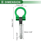 Tow Hook Set for Mazda RX8 (2003–2008) 11mm Aluminum Alloy 104mm Green