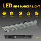 2X Front Bumper LED Side Marker Parking Lights for Dodge Challenger (2015-2022)