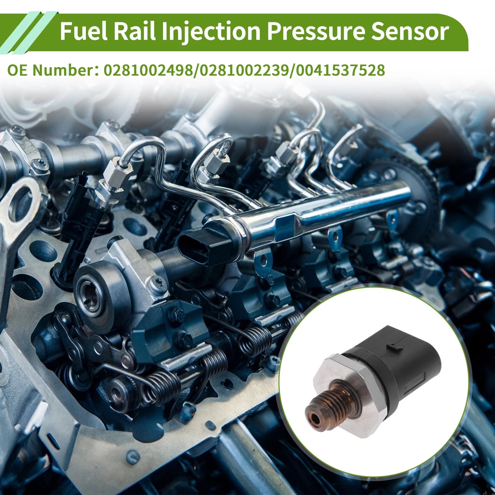 Fuel Injection Pressure Sensor No.0281002498 for Mercedes-Benz W211 (2003–2009)