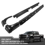 Pair of Slip-on Rocker Panel Cab Corners for Chevy GMC Crew Cab