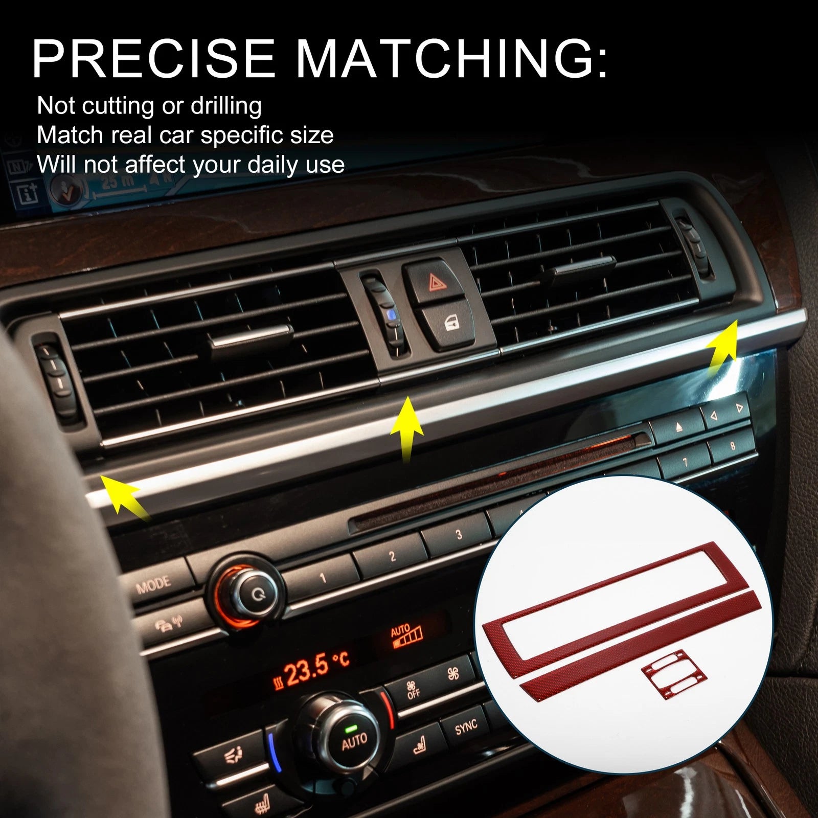 Air Vent Frame Covers for BMW 6 Series E63 E64 (2004–2010)