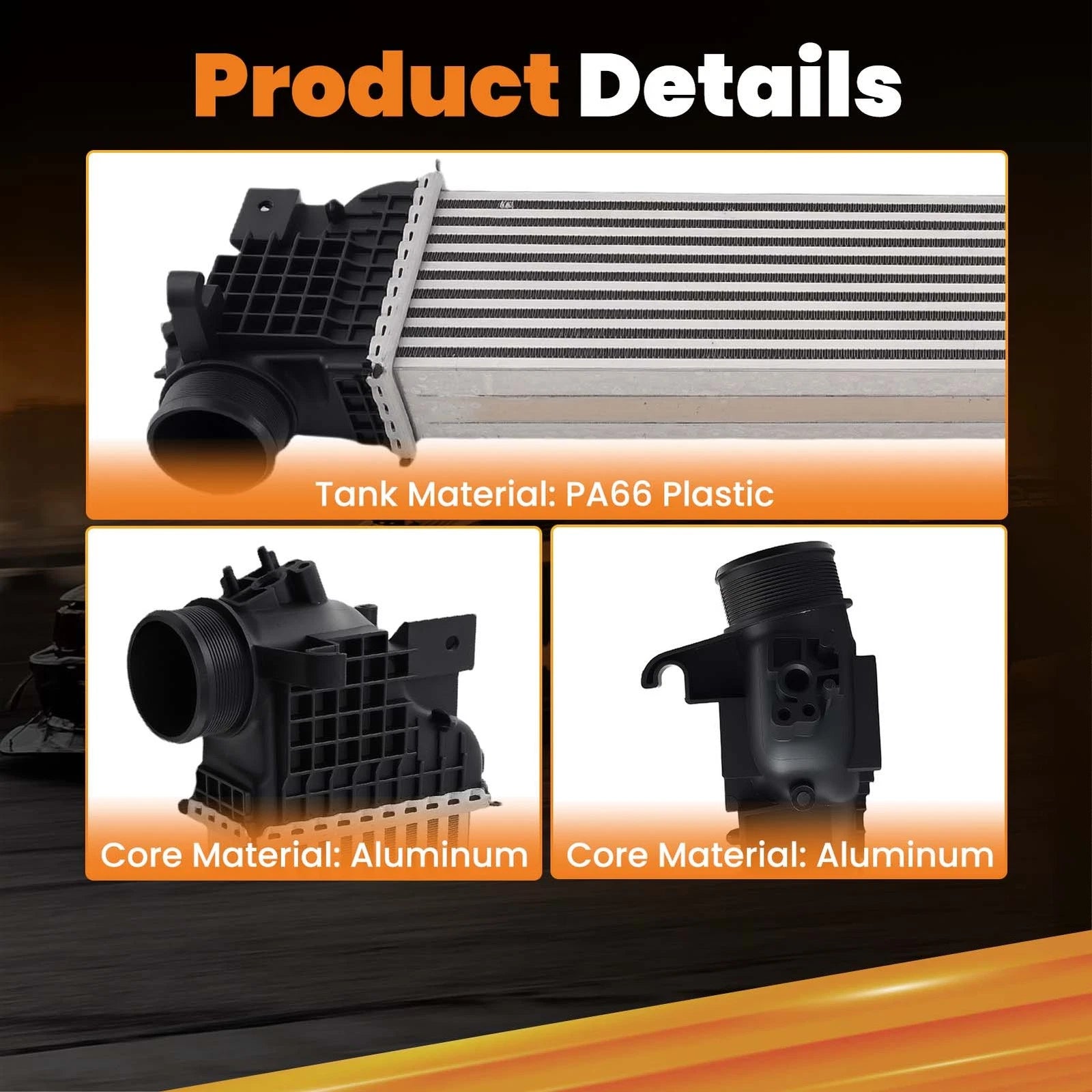 Intercooler Charge Air Cooler for Ford Edge 2.0T (2015–2017) F2GZ-6K775-A