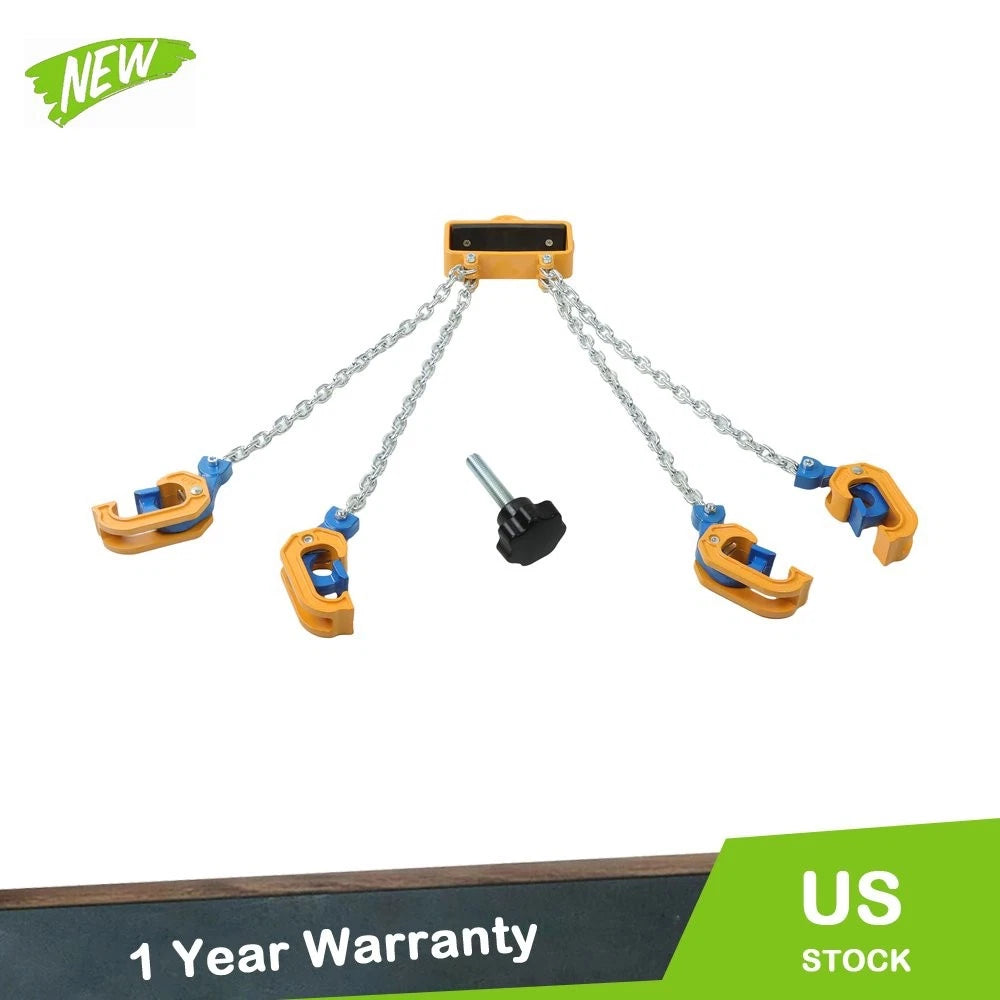 2 Ton Chain Drum Lifter with 4 Hooks for 55 Gallon Drums
