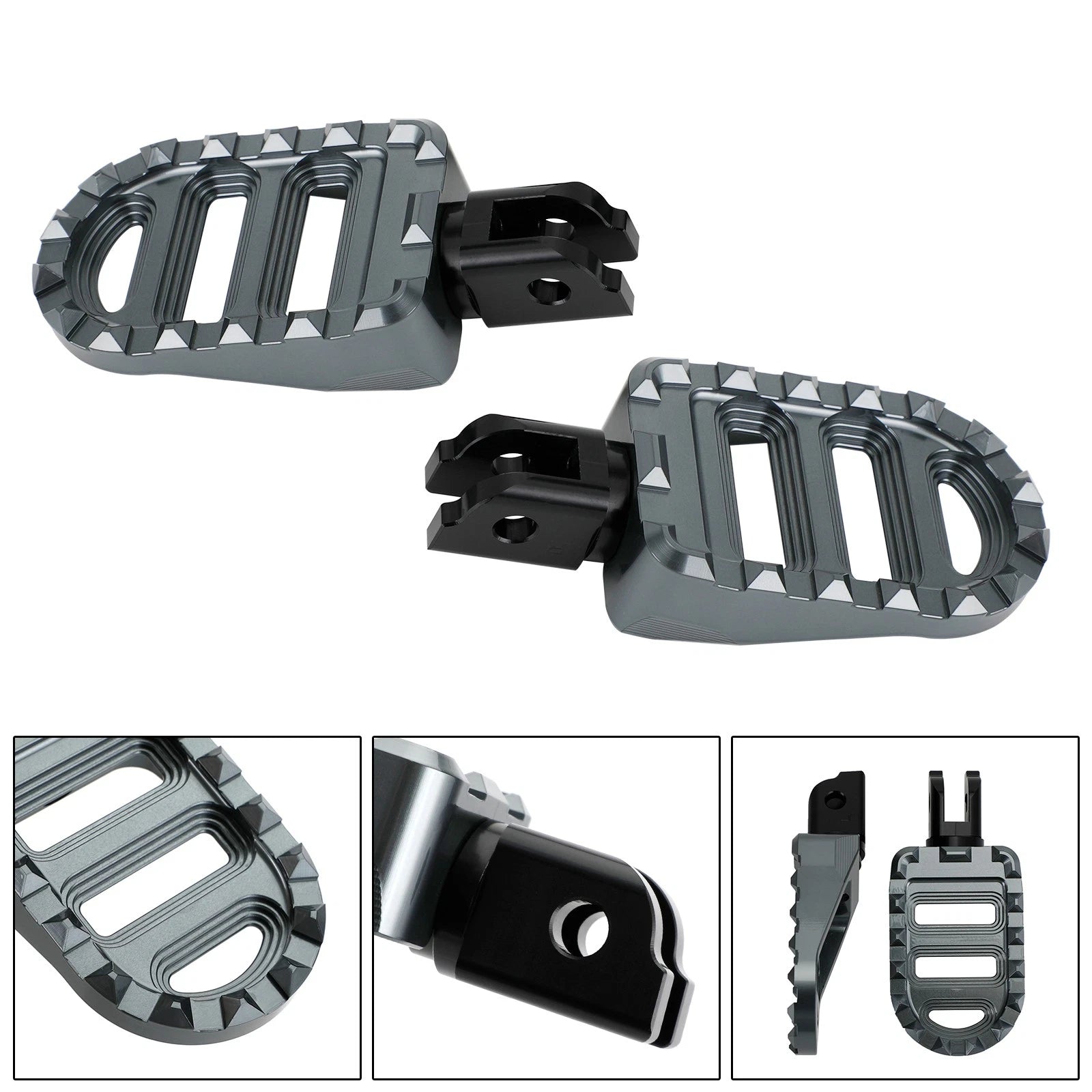 Front Footrests Foot Pegs for Harley Sportster S, Low Rider, Fat Bob, Softail Slim