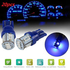 2X T10 168 194 Blue LED Instrument Panel Gauge Light for Dodge Ram