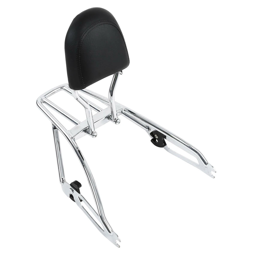 2X Luggage Rack Backrest Pad for Harley Street 500 XG750 (2015–2020) Chrome
