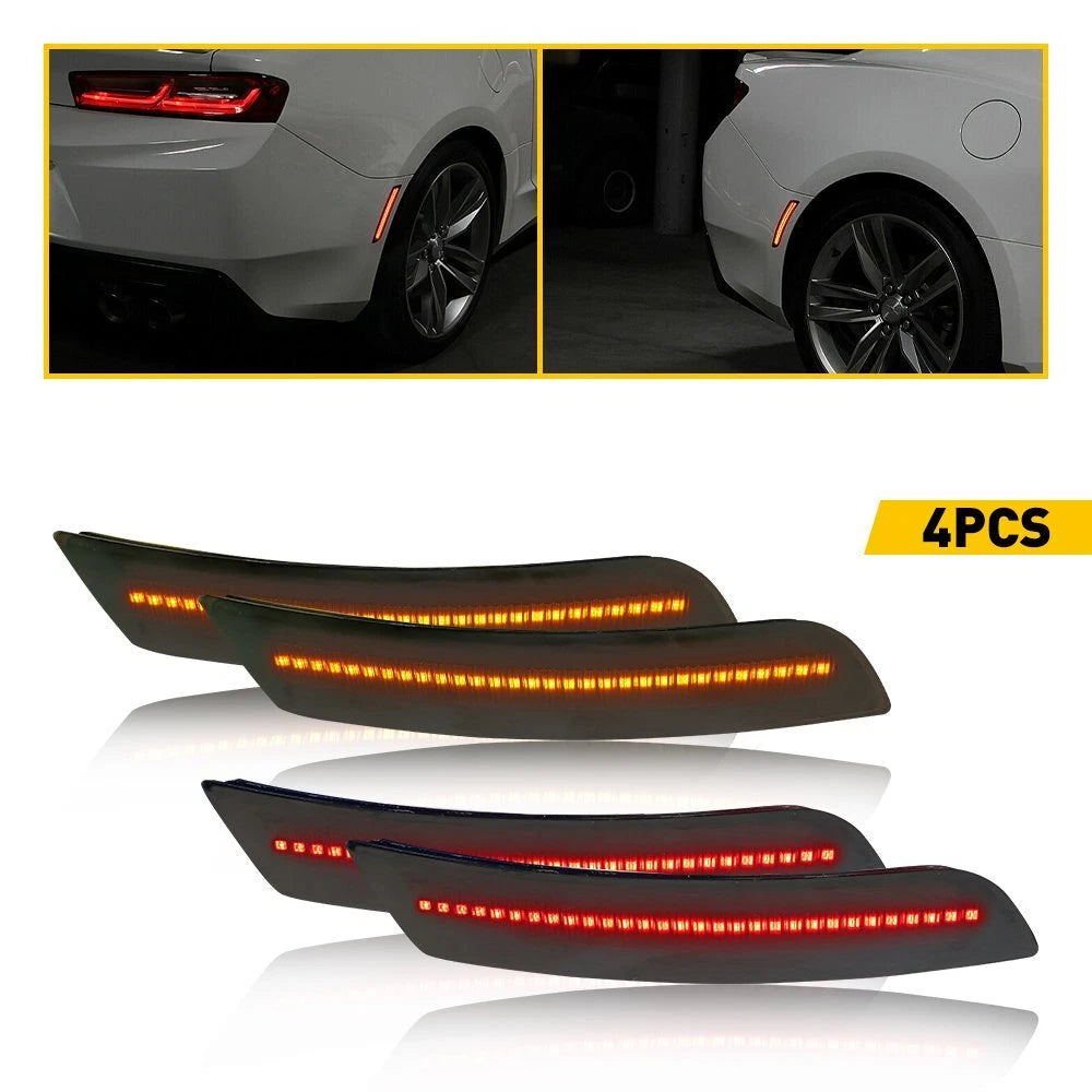 Set of 2 LED Bumper Side Marker Lights for Chevy Camaro (2016–2021)