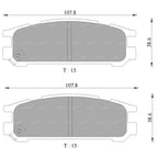 Rear Disc Brake Pad Set for Subaru Outback Wagon (1996-1998)