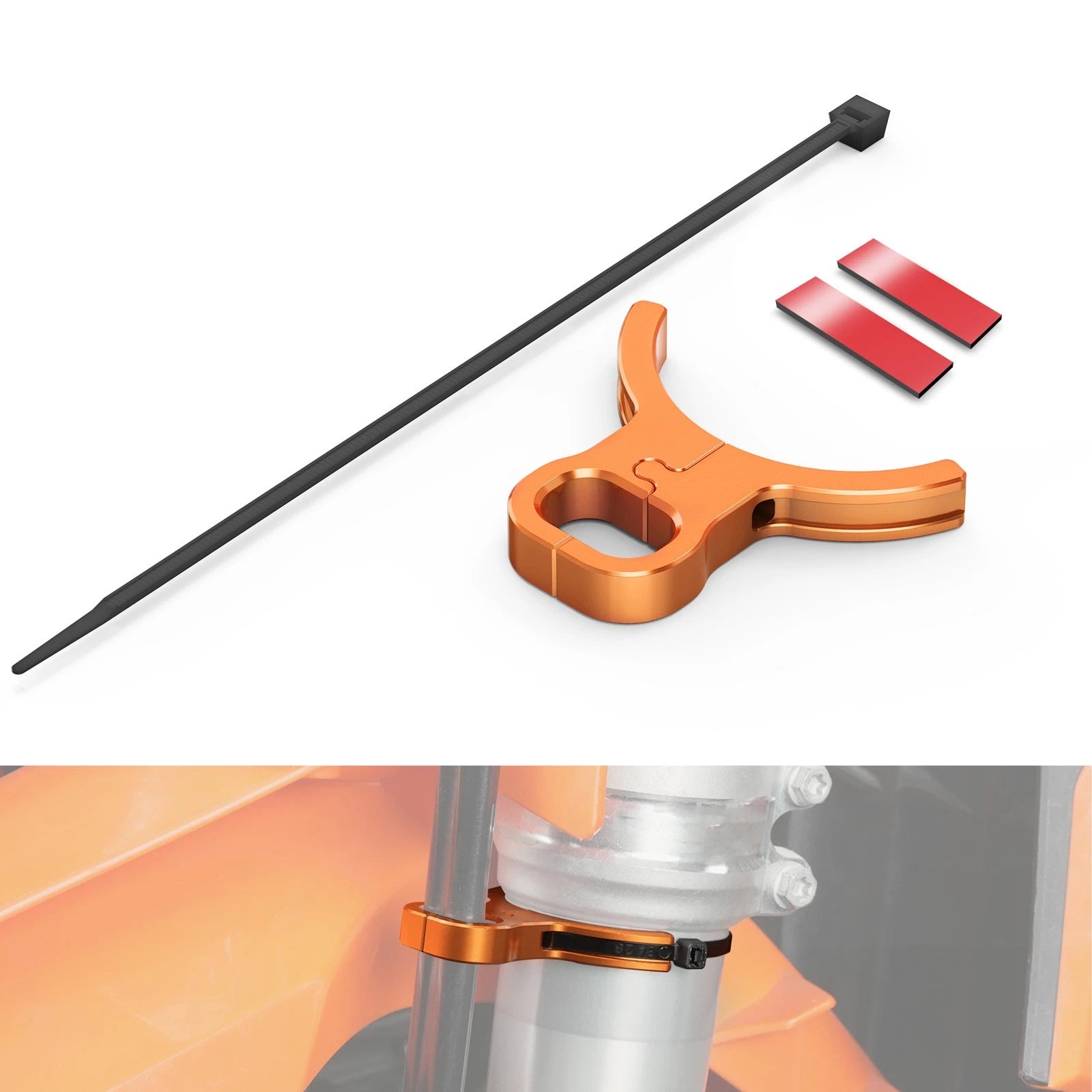 Front Brake Hose Line Guide Clamp for KTM 690 Enduro R/SMC R (2008–2026)