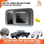 RH Grey Inner Front Door Handle for Toyota Hilux Ute (1997-2004)