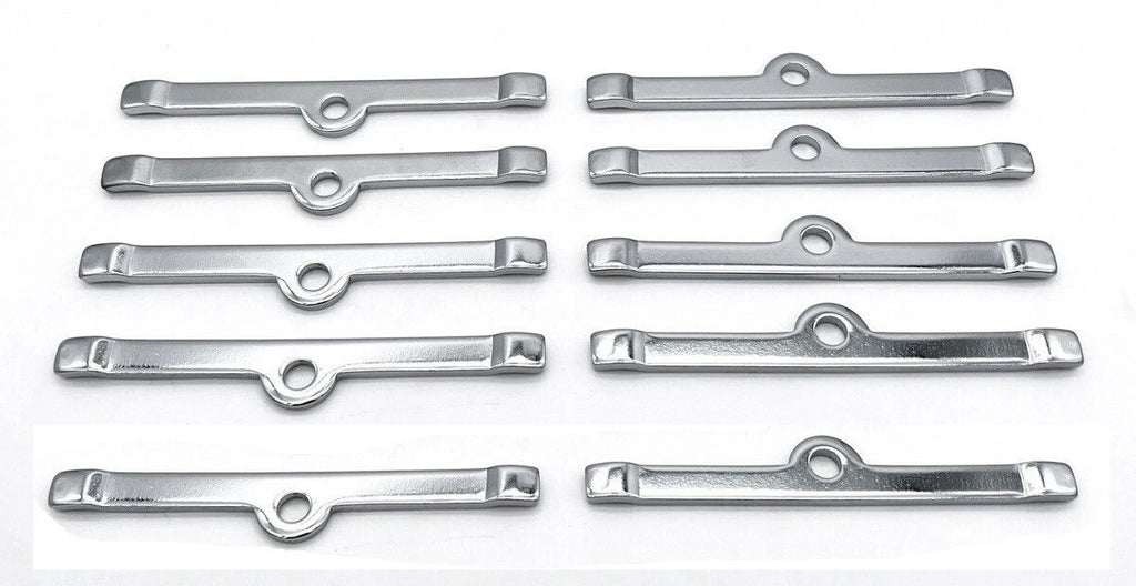 Valve Cover Hold Down Spreader Bars Chrome Steel for Set Ford (1949–1954)