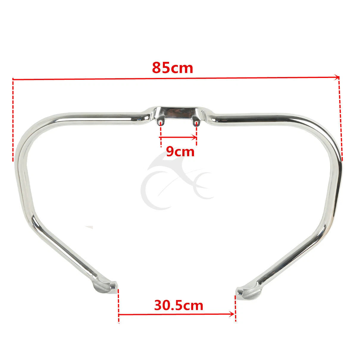 Chrome/Black Engine Guard Crash Bar for Indian Chieftain Roadmaster (2014–2025)