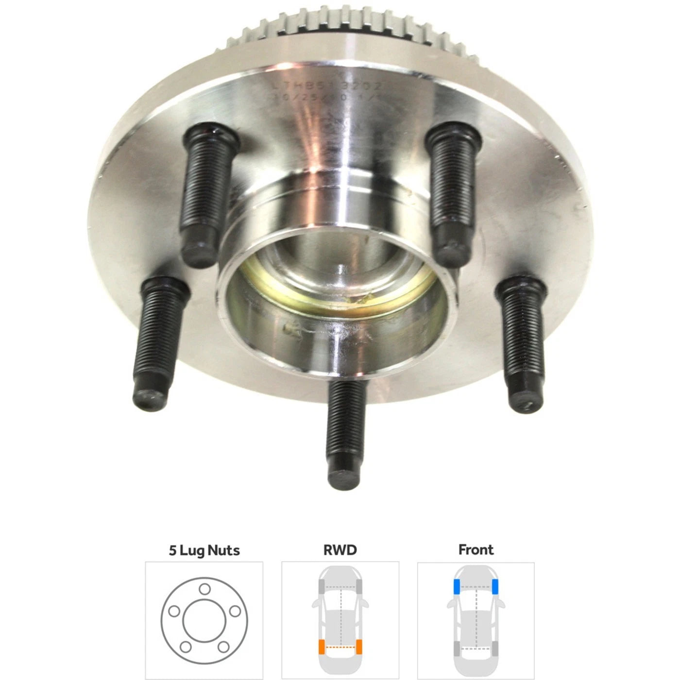 Set of 2 Front Wheel Hubs for Ford Sedan