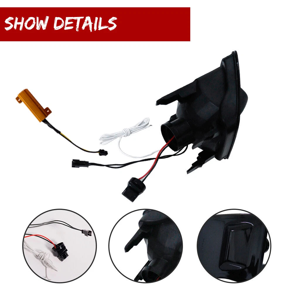 Set of 2 LED Turn Signal Lights for Toyota Prius (2010–2011) Smoked