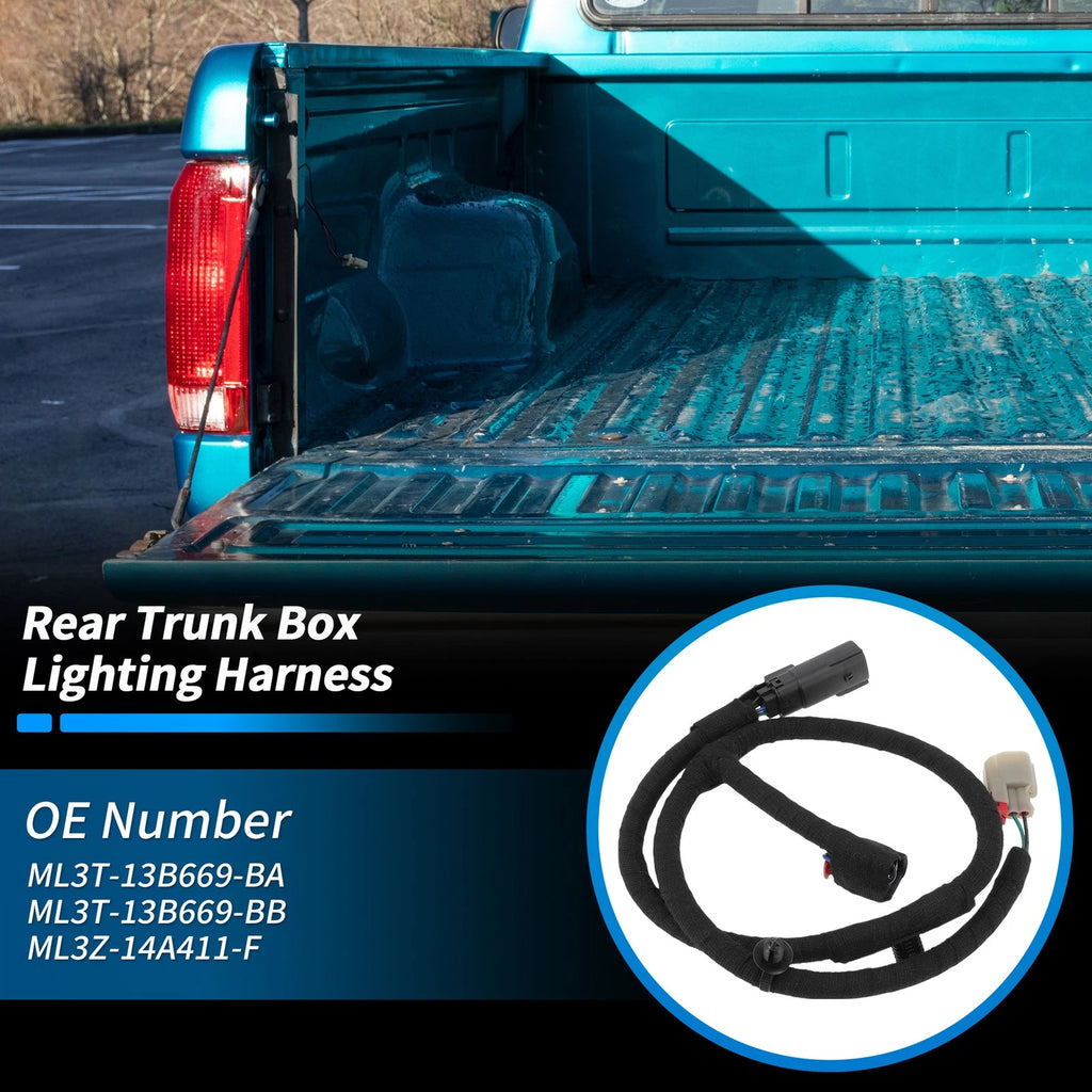 Driver Side Bed Lamp Wiring Harness Jumper Assembly for Ford F-150 (2015–2020)