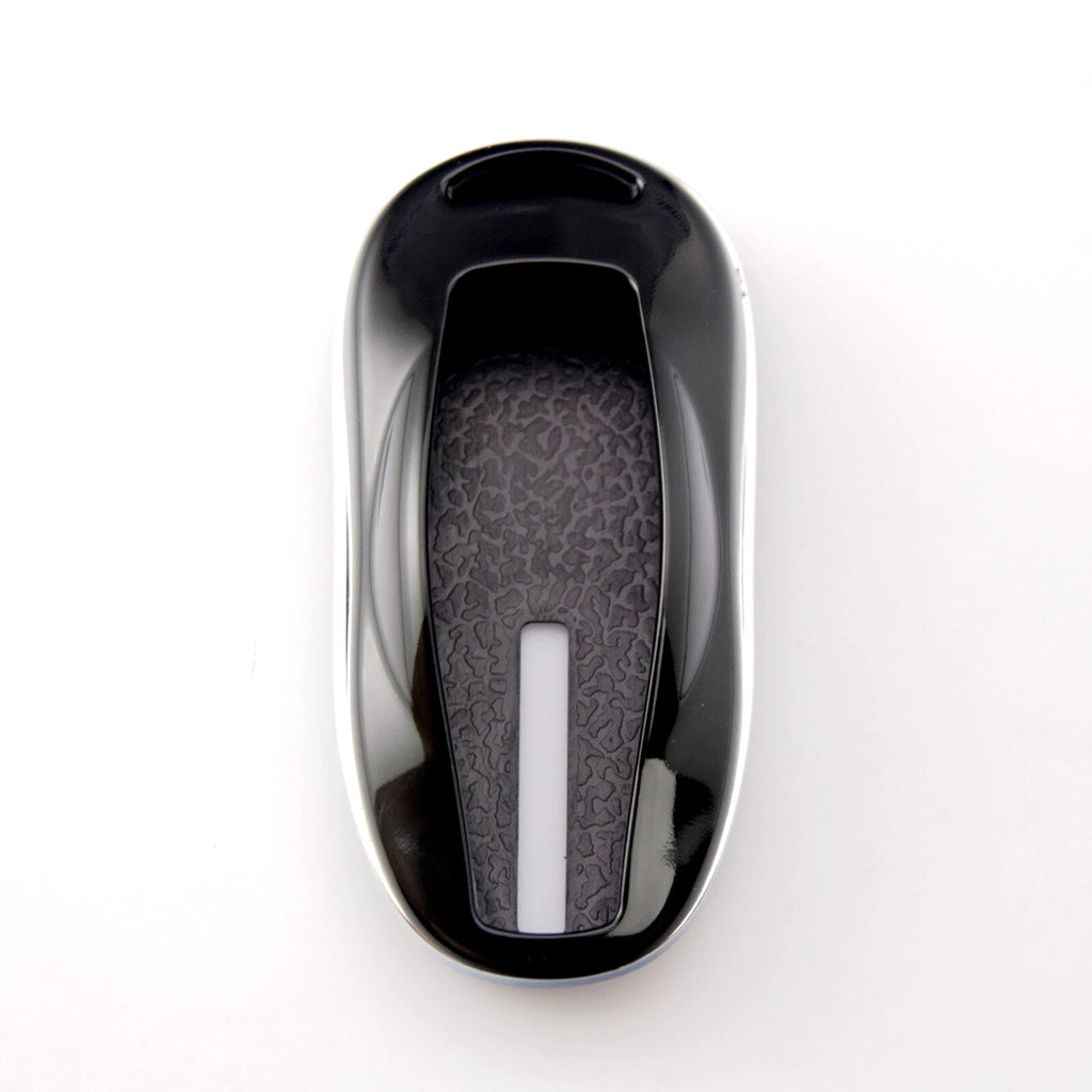 Gloss Black Car Remote Key Fob Case Cover for Tesla Model 3 S (2017-2024)