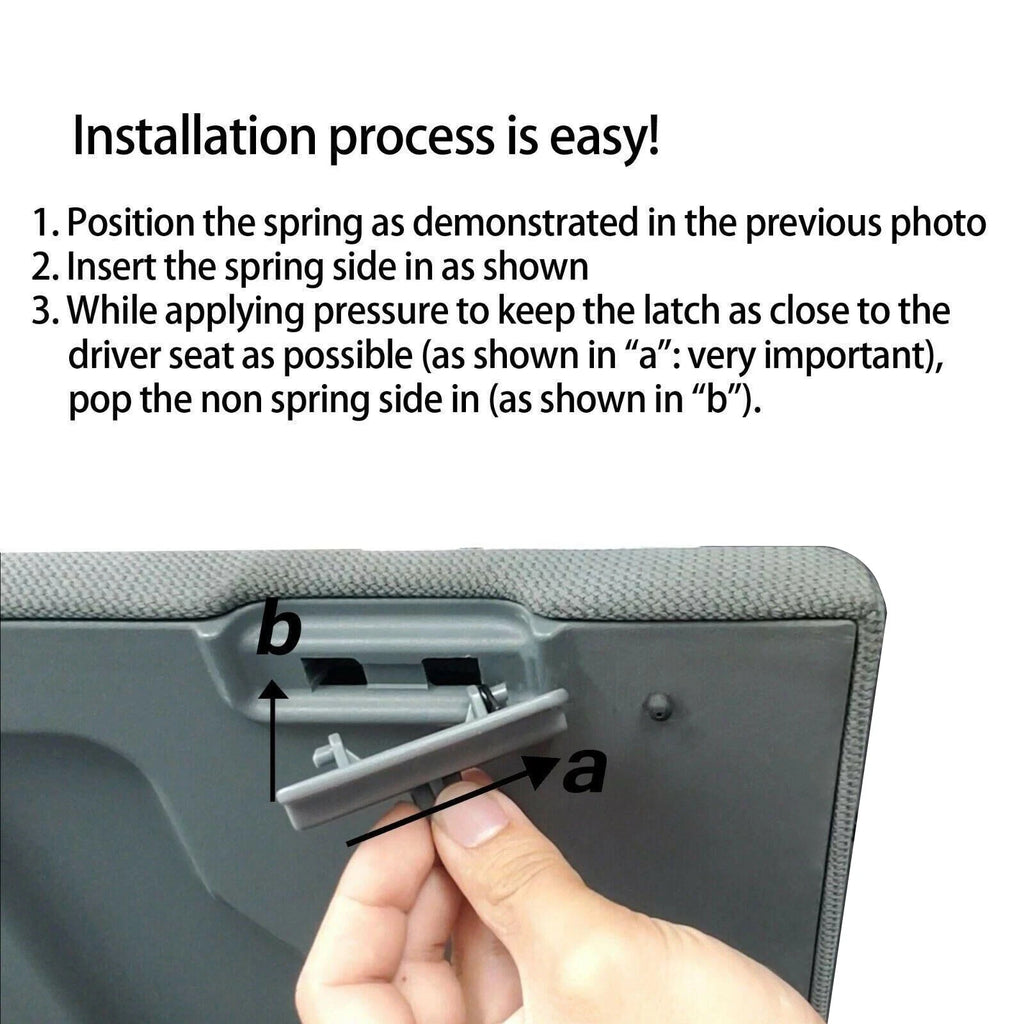 Center Console Jump Seat Lid Latch for Ford F150 (2010–2018) Gray