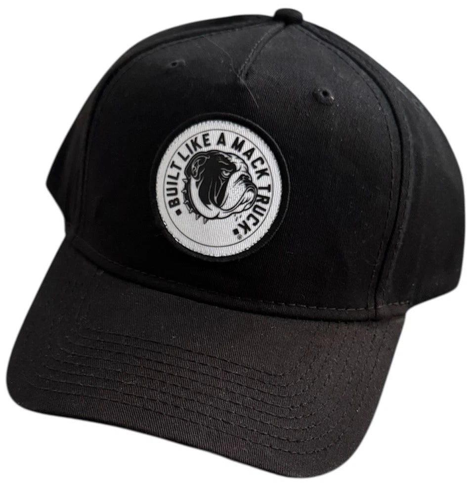 Mack Trucks Baseball Cap with Bulldog Patch, Black Snapback
