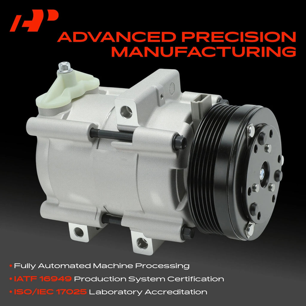 A/C Compressor with Clutch for Ford F-150/F250/F350 Super Duty (2004–2021)