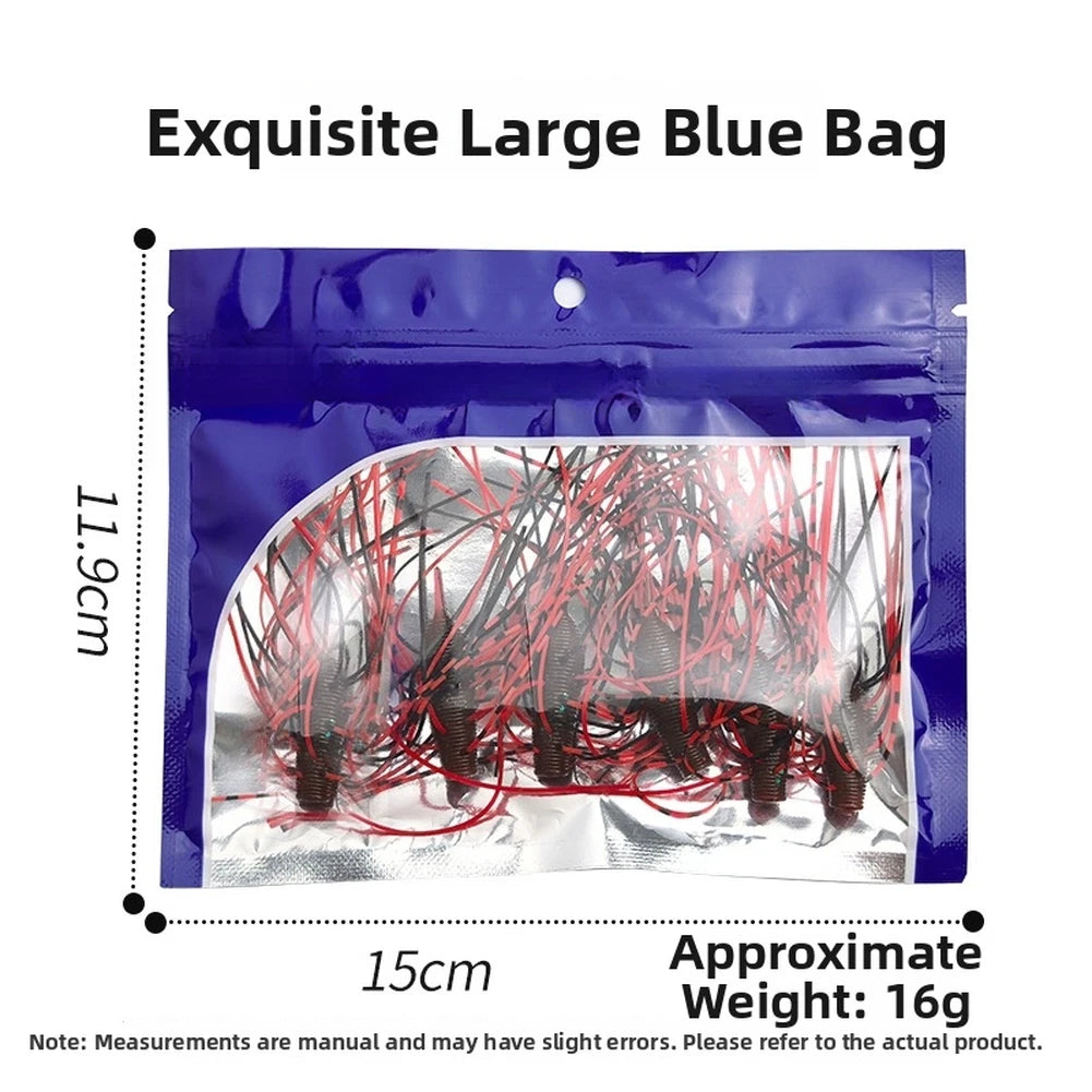 Soft Plastic Fishing Lure 4cm Slow Sinking Silicone Tail (Fishing Accessory)