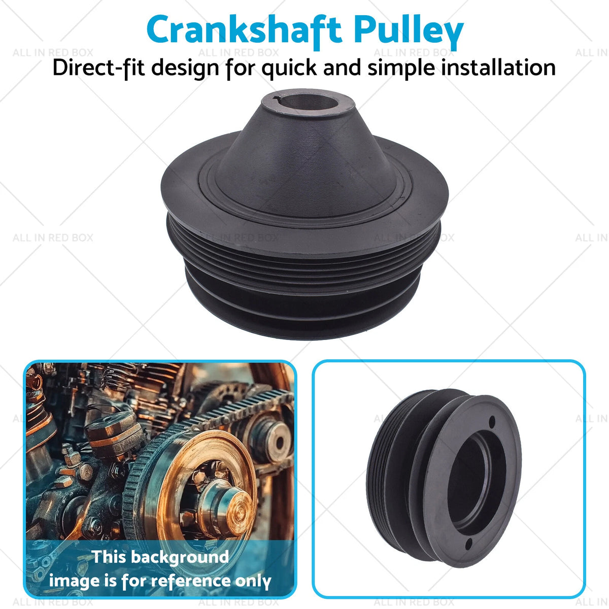 Crankshaft Pulley for Mitsubishi Pajero 3.0 (1983–2000), L200 Triton (1986–1996)