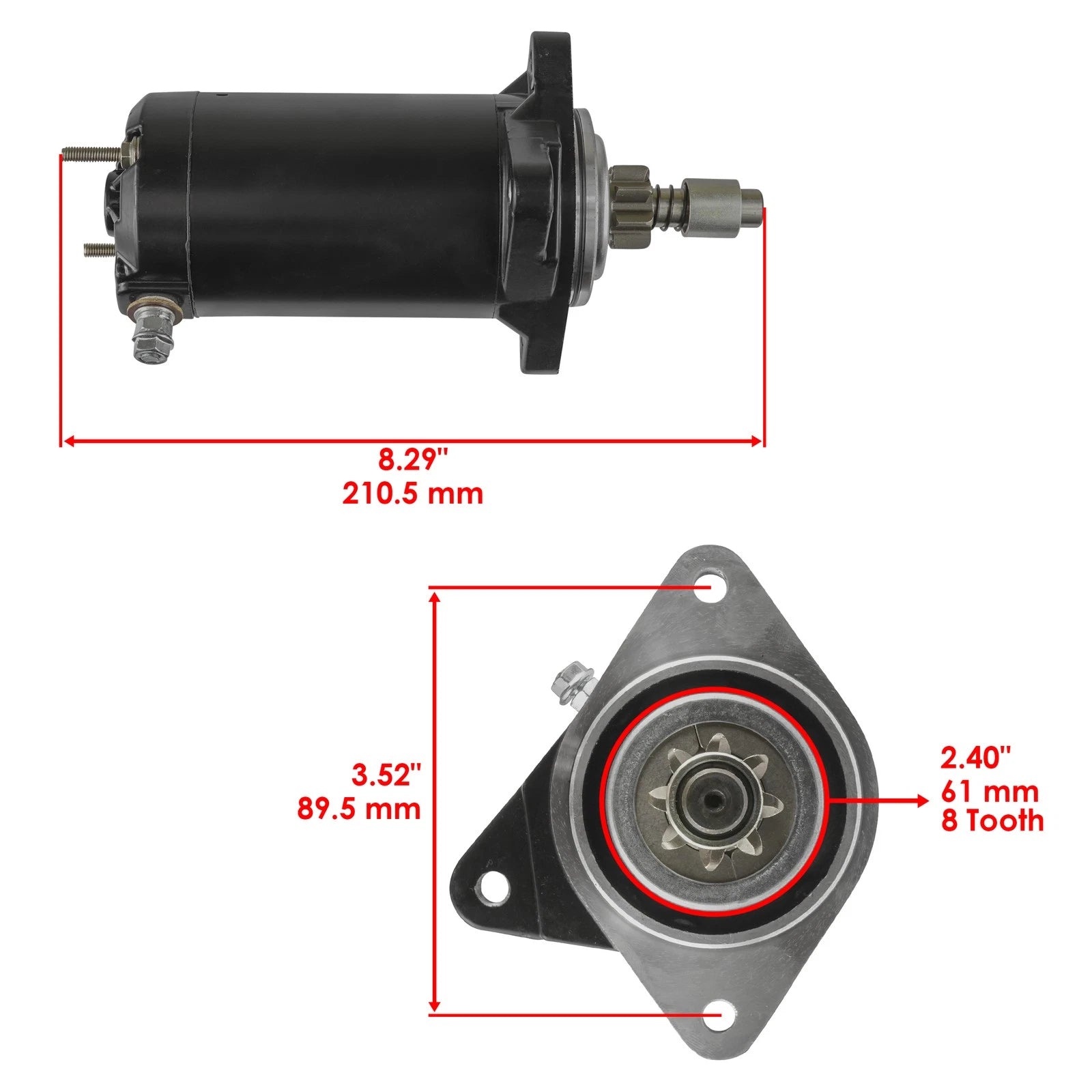 Starter for Seadoo Jetski 800 GTX GSX RFI 782Cc (1999–2002)