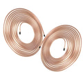 Set of 2 Copper Brake Fuel Transmission Line Tubing Coil 5/16" OD 25ft