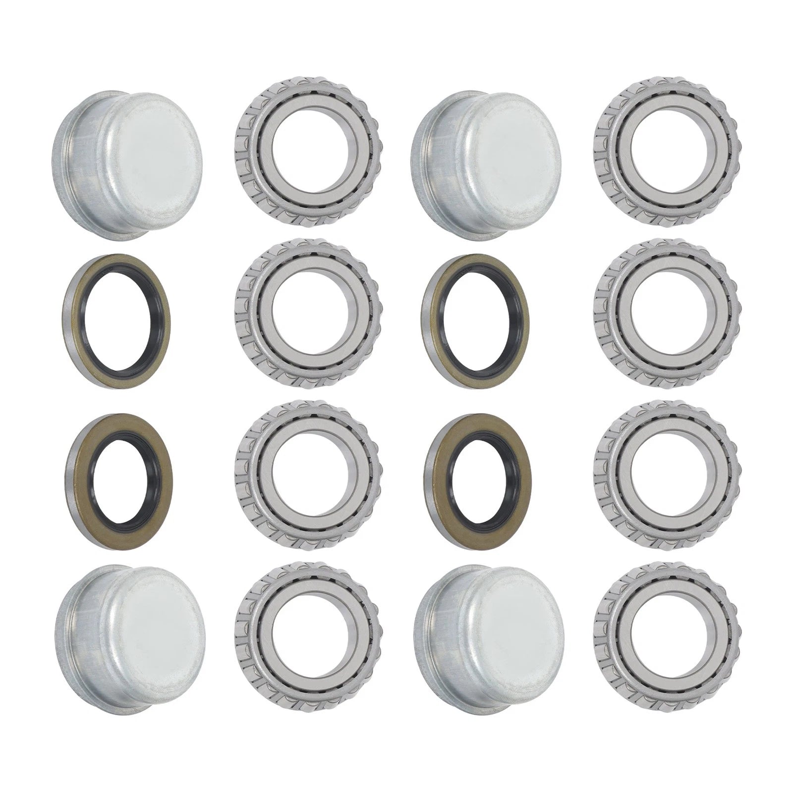 Set of 4 Trailer Hubs for 2k lbs Spindle (1" or 1.0625")