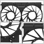 Radiator Fan Shroud for Audi Q5 SQ5 2.0T 3.0L (2018–2024) Black ABS Plastic