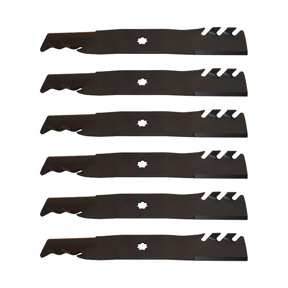 6PK Mulching Blades for John Deere LA140 LA145 LA165 X140 D140 (48") GX21784
