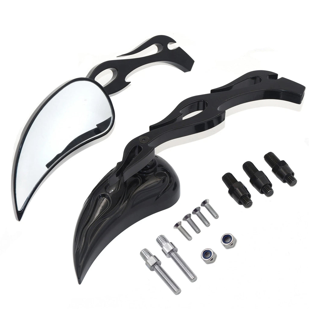 Teardrop Mirror for Suzuki GSXR600 750 1000 1100 GSXR1300 (Custom Black)