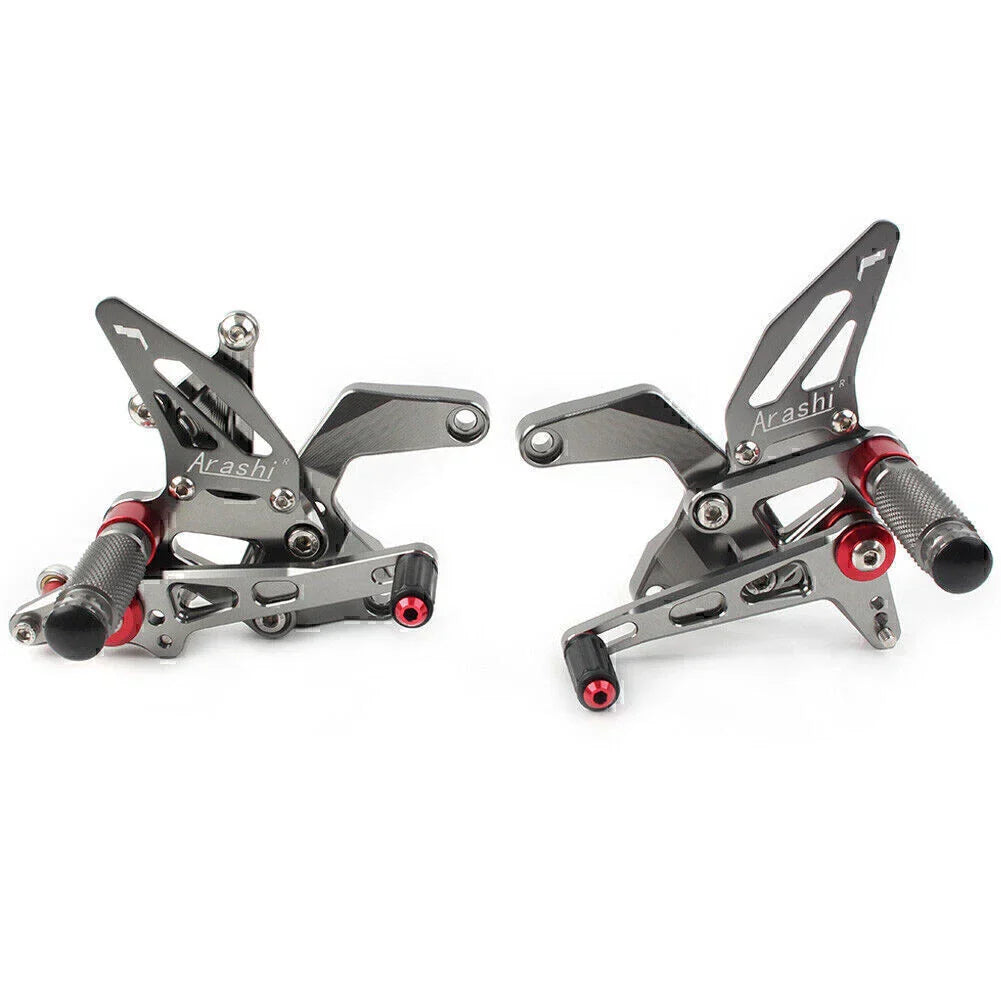 Aluminum Gray Rear Footpegs for Kawasaki Z900 (2021-2023)