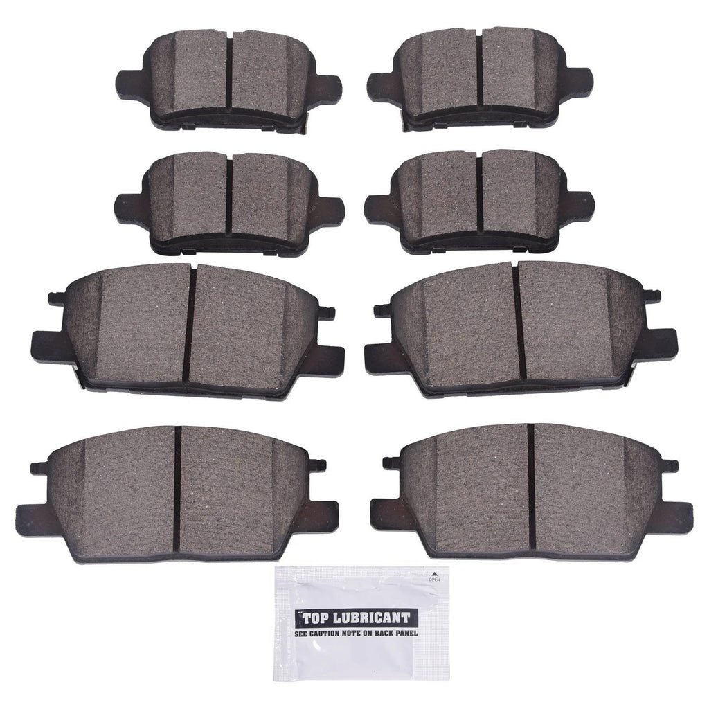 8X Ceramic Disc Brake Pad Kit for Buick Regal Chevrolet Equinox GMC