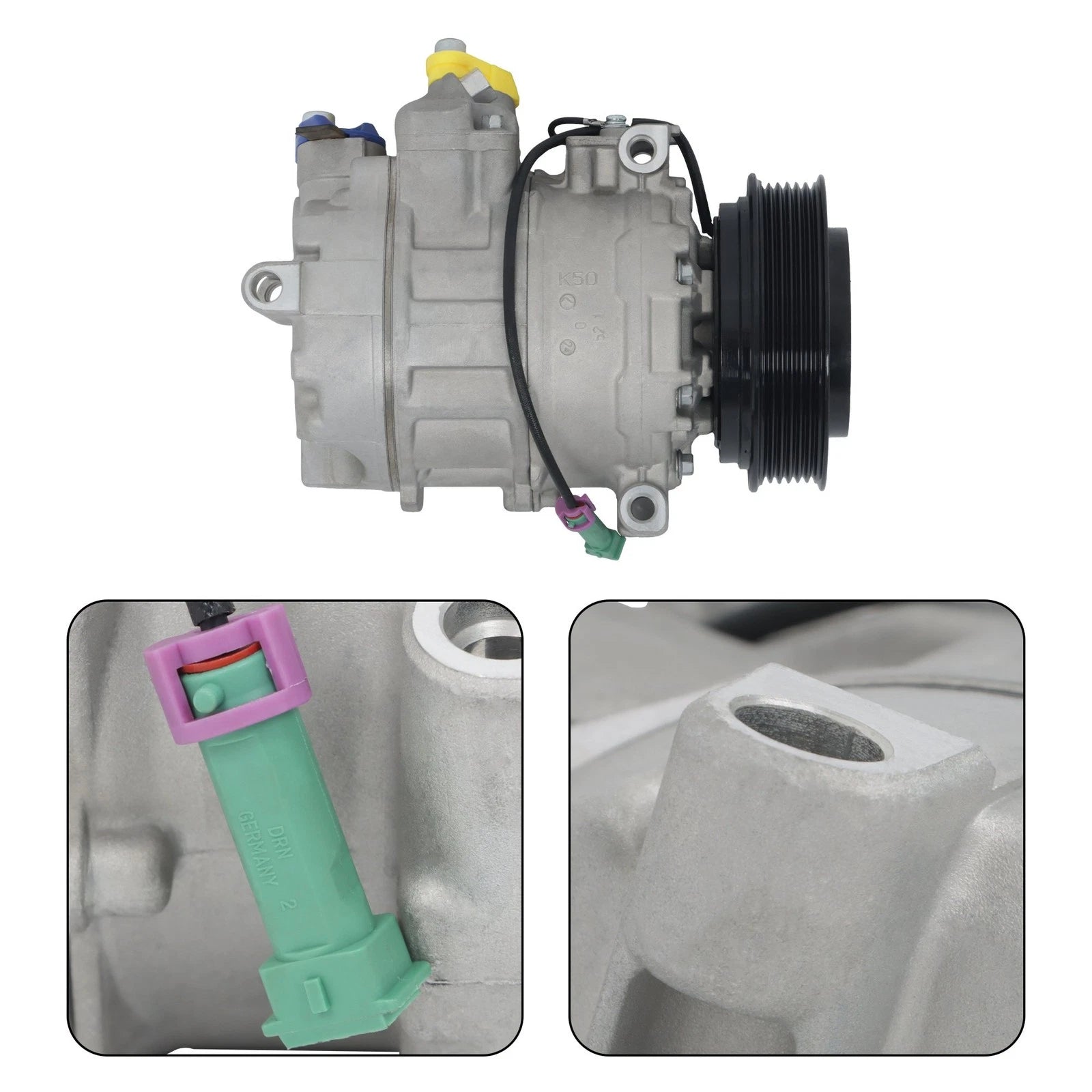 A/C Compressor with Clutch for Audi A4 A6 A8 Quattro S6 S4 S8 (1996–2009)